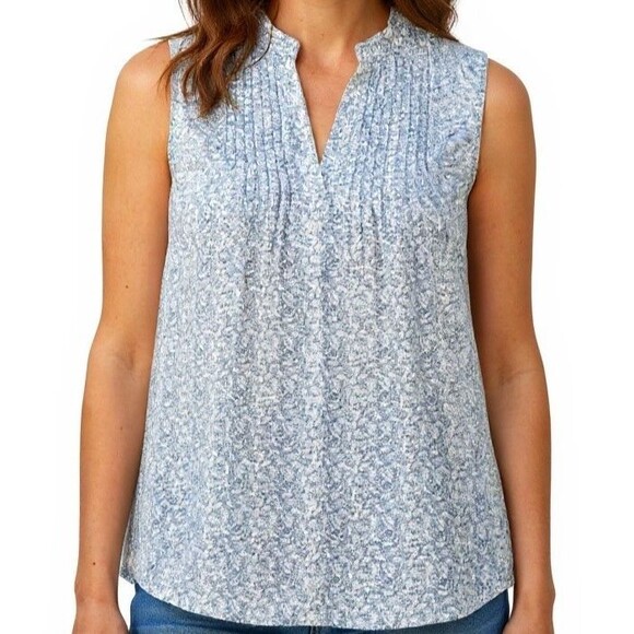 Treasure & Bond Tops - NEW Treasure & Bond Popover Sleeveless Top Large Lavender Nordstrom Split Neck